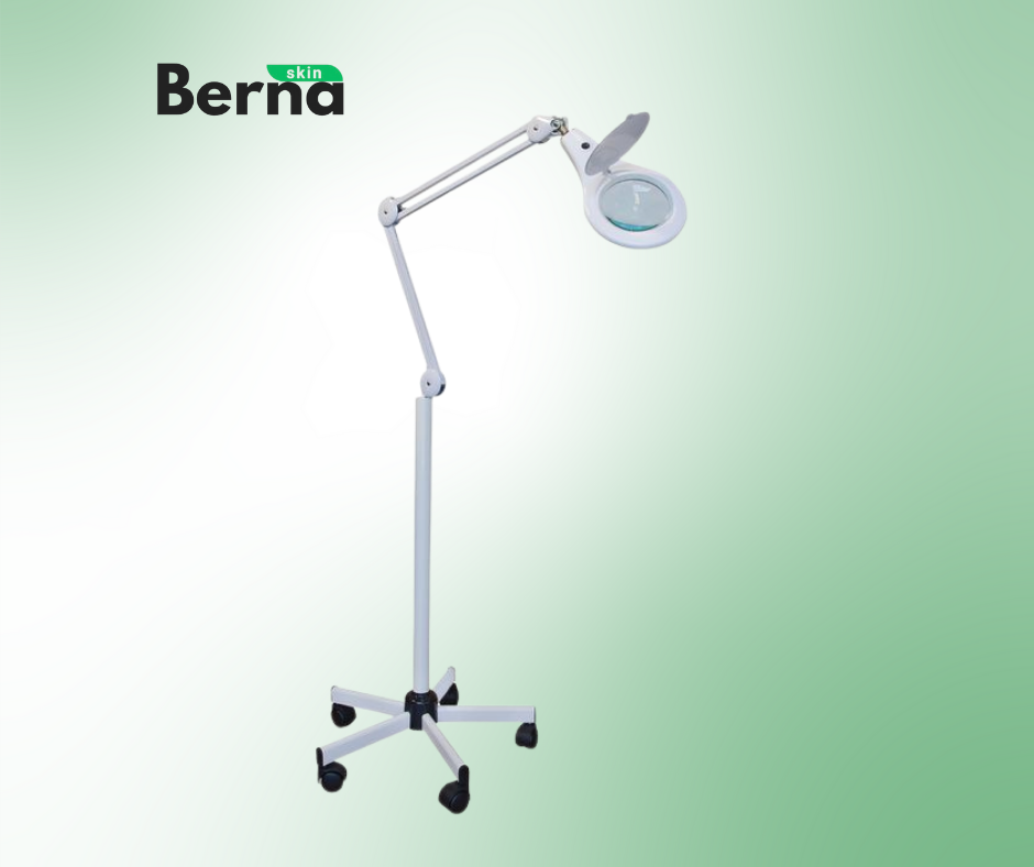 Lampe loupe sur pieds